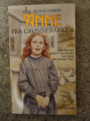 Anne Fra Grønnebakken, L. M. Montgomery, genre: roman, 

Anne er kun 10 år gammel, da hun som foræld