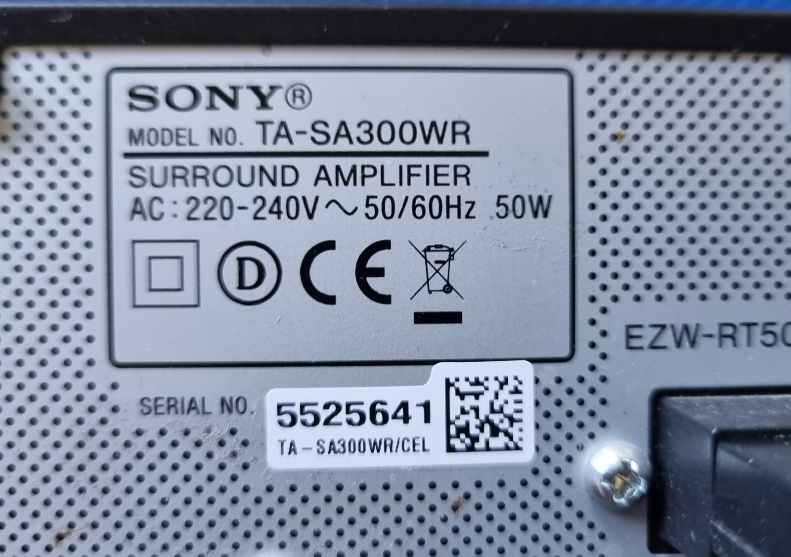 Sony, TA-SA300WR, God