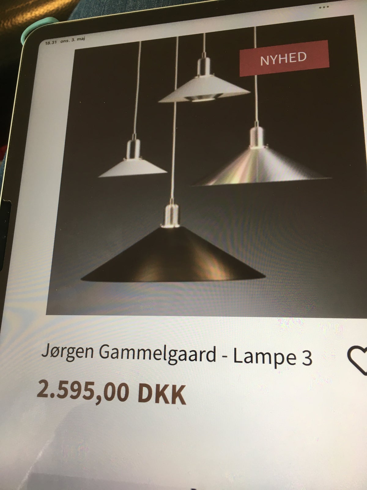 Jørgen Gammelgaard, Tip Top 2 HVID, pendel – dba.dk – Køb og Salg Nyt og Brugt
