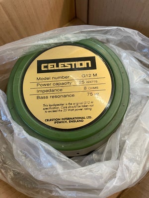 Andet, greenback celestion, 25 W, Super fin stand