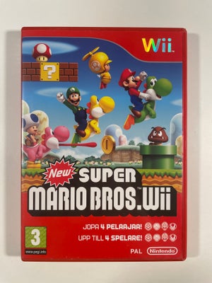 New Super Mario Bros, Nintendo Wii, New Super Mario Bros.

Komplet med manual. Svensk cover/manual.
