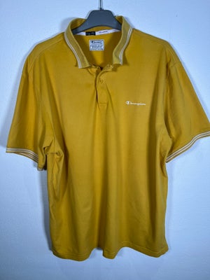 Polo t-shirt, Champion , str. XXL,  gul ,  bomuld ,  Næsten som ny, Polo fra Champion  i str.XXL. 
D
