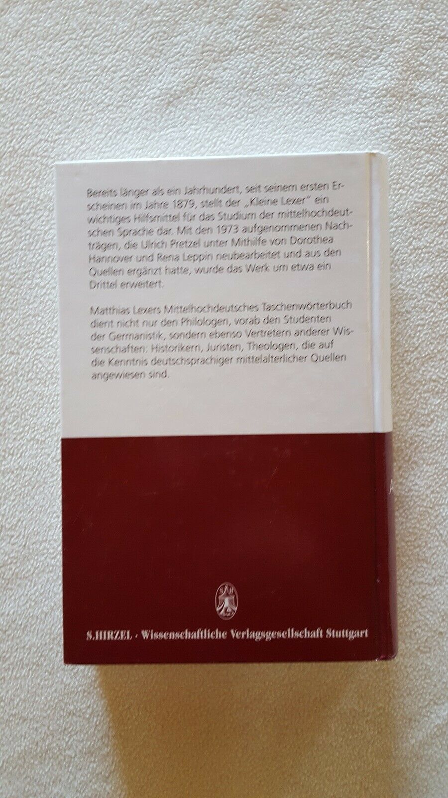 Mittel-hochdeutsches Taschen Wõrtenbuch, Matthias