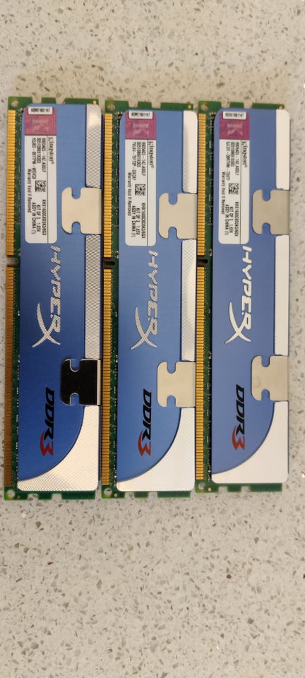 Kingston, 6gb, DDR3 SDRAM