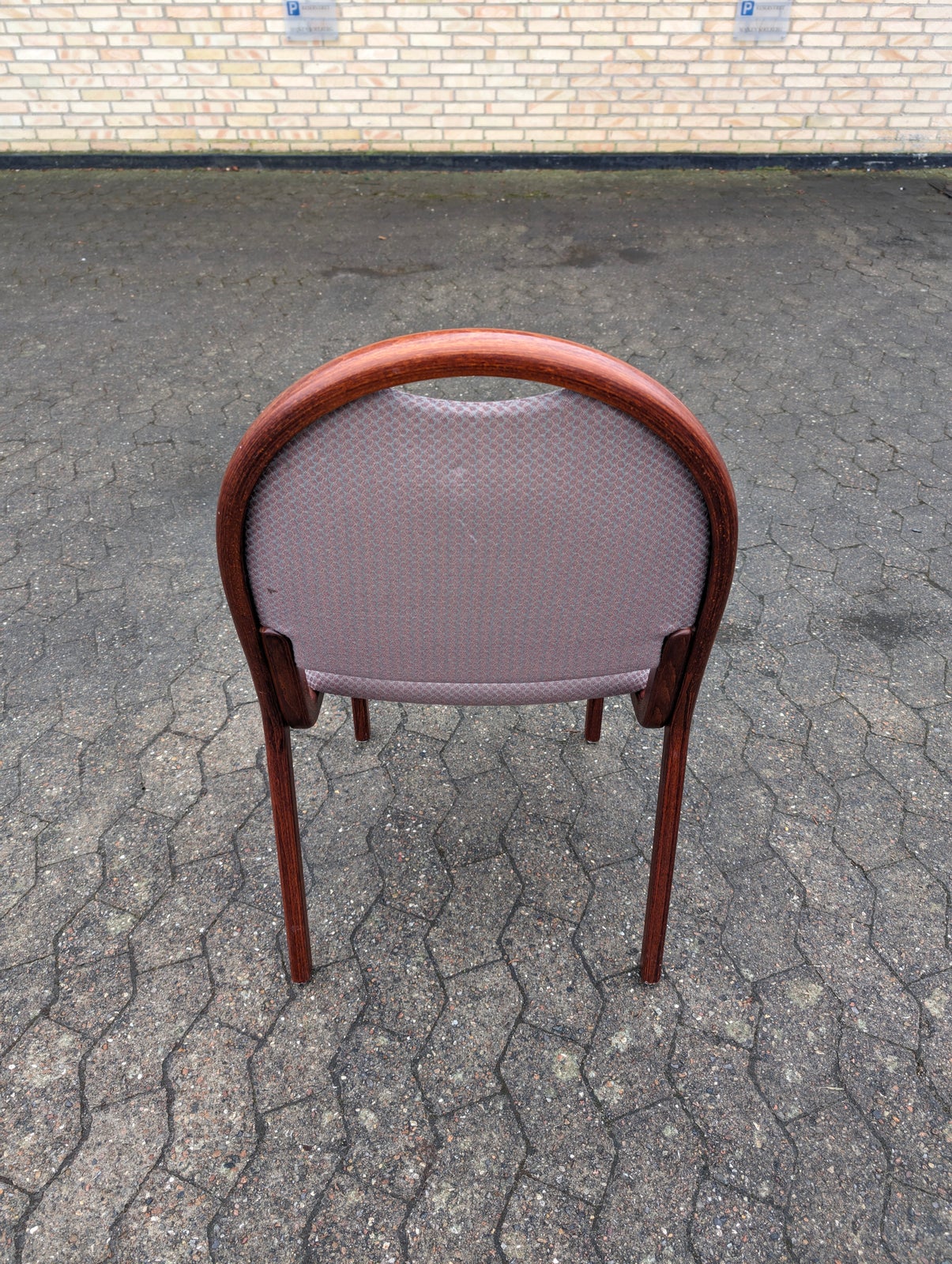 Spisebordsstol, Farstrup Palisander Træ/Bomuld, 16 x