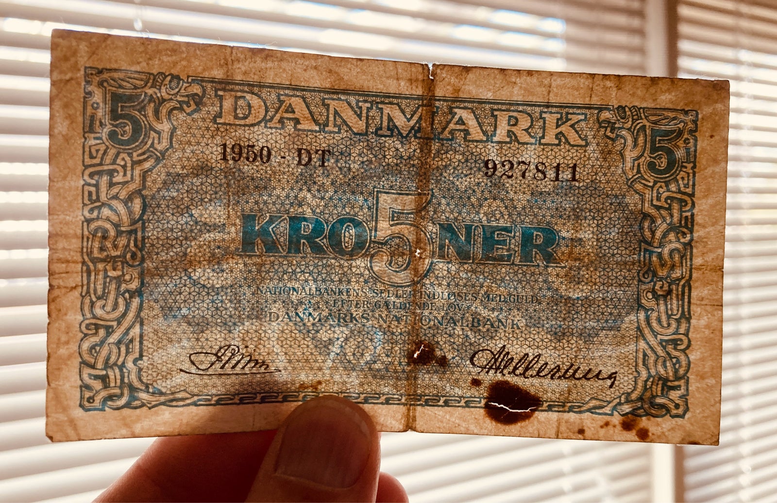 Danmark, sedler, 5 kr