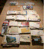 Kuverter, Masser af kuverter og postkort