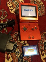 Nintendo Gameboy advance SP, Rød GBA SP+ Pokemon Sapphire,