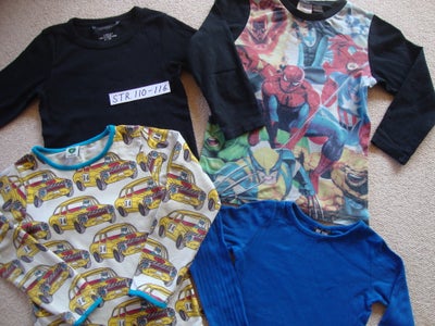 T-shirt, langærmede, Småfolk, Me Too, H&M, str. findes i flere str., 4 stk. langærmede T-shirts:
1 b