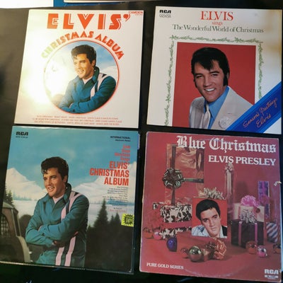 LP, Elvis Presley, Juleplader, Pop, Fire forskellige Elvis Presley juleplader I fin stand. 

Køb sam