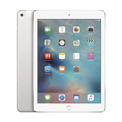 iPad Air 2, hvid, God, Med oplader