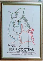 Udstillingsplakat, Jean Cocteau, motiv: Abstrakt