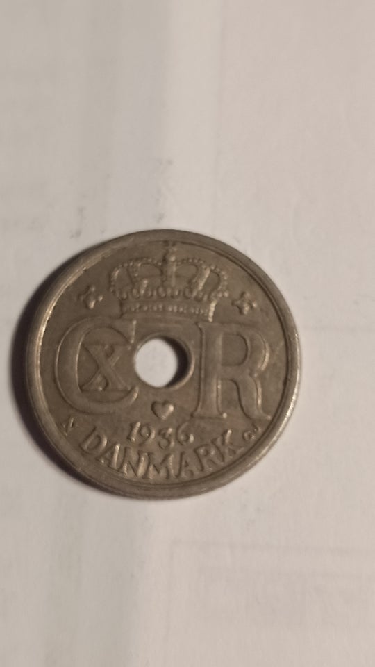 Danmark, mønter, 25 øre