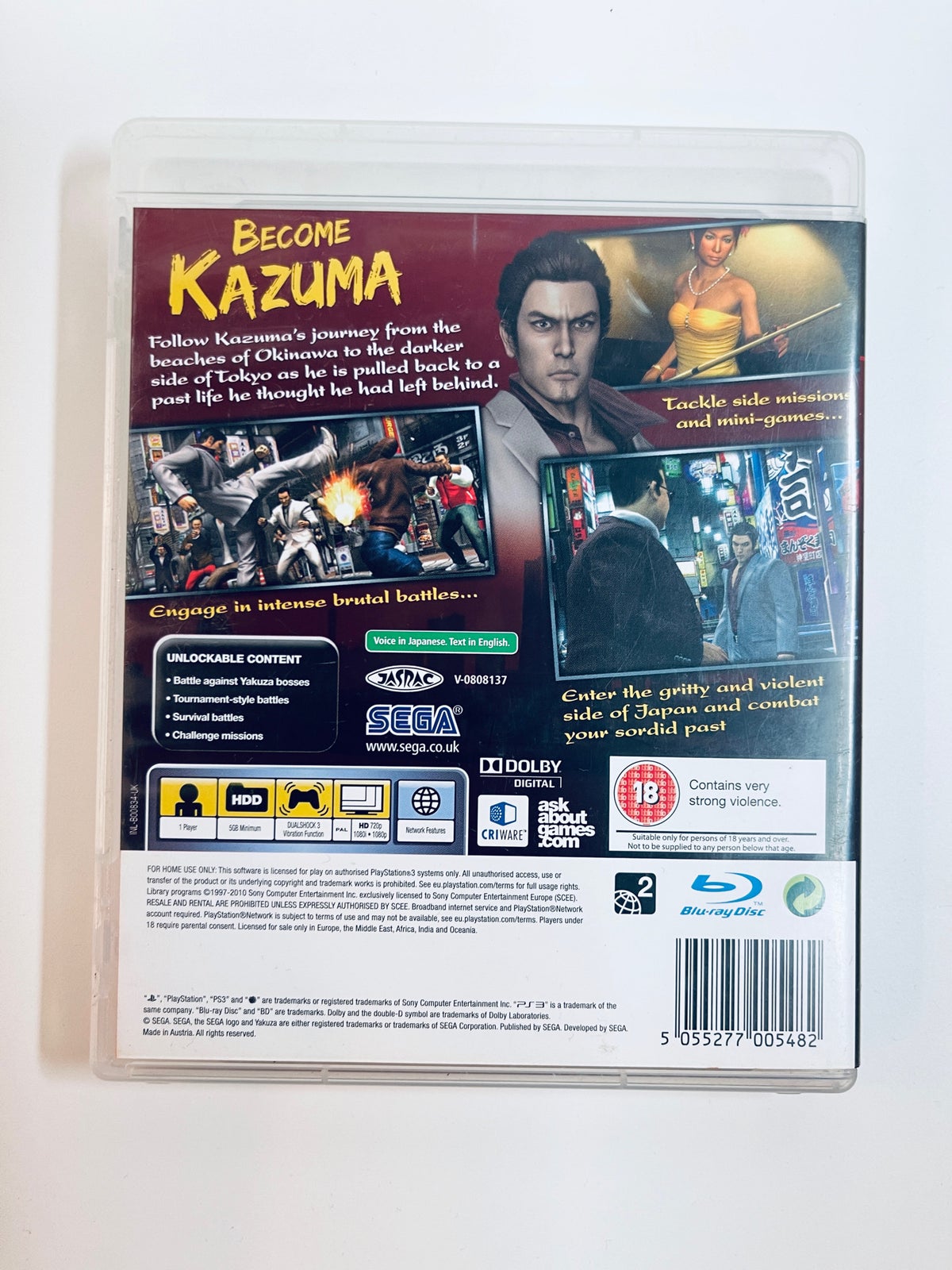 Yakuza 3 med bonus disc, Playstation 3, PS3
