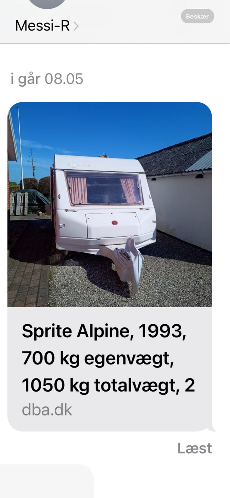 Sprite Alpine, 1993, 700 kg egenvægt