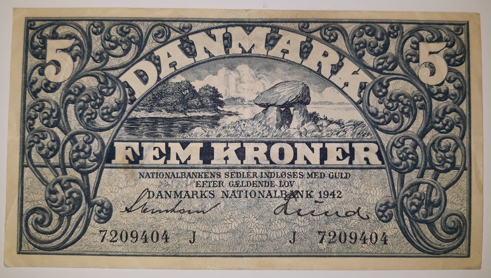 Danmark, sedler, 5. kr