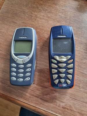 Nokia 3310 og 3510, Rimelig, Med batterier og i rimelig stand
Oplader er væk??
Prisen er for begge