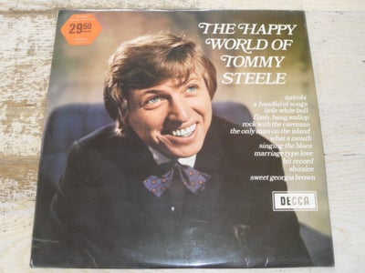 LP, TOMMY STEELE, THE HAPPY WORLD OF TOMMY STEELE, Rock, Made in England 1969 DECCA Records SPA 24
v