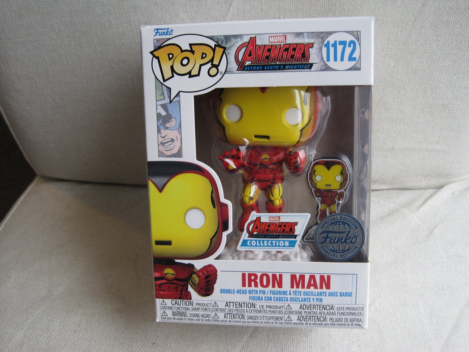 Funko Pop #1172 Iron Man, incl. en Pop Pin. –  – Køb og Salg af Nyt  og Brugt