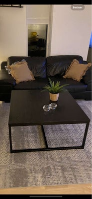 Sofabord, Ukendt , andet materiale, Sofabord i i sort træ.

Ben stål. 

Købspris 2200

Der er brugst