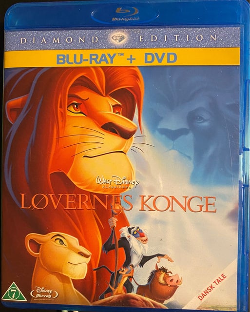 Løvernes Konge, instruktør Disney, Blu-ray, tegnefilm,…
