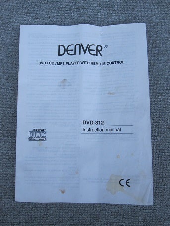 Dvd-afspiller, Denver, DVD-312