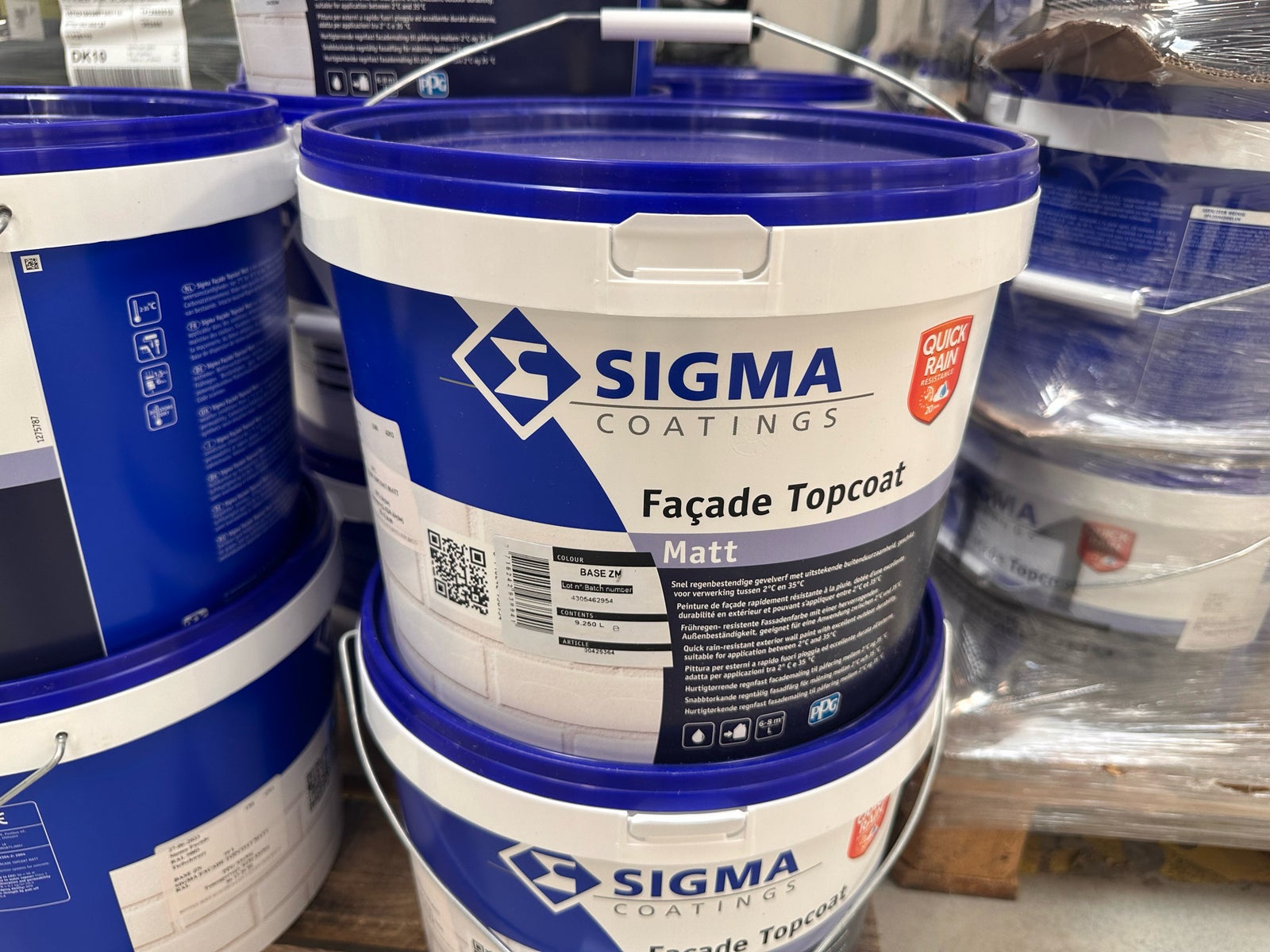 Sigma Facade Topcoat Semi Matt, 10 liter, Sort