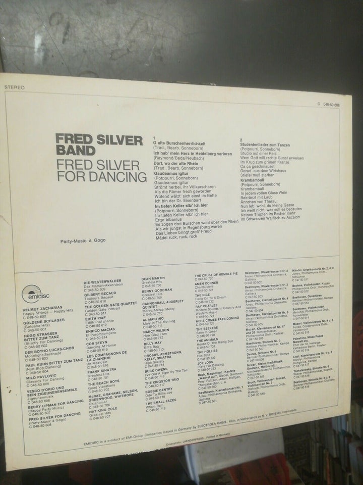 LP, Fred Silver Band , Fred Silver for dancing party-music a