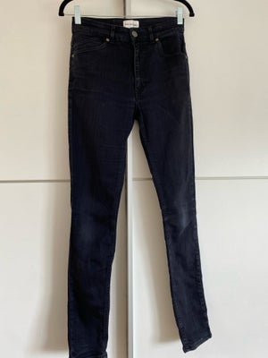 Jeans, Won hundred  Brigitte, str. 29,  Sort,  Næsten som ny, Won Hundred højtaljede/high waisted sl