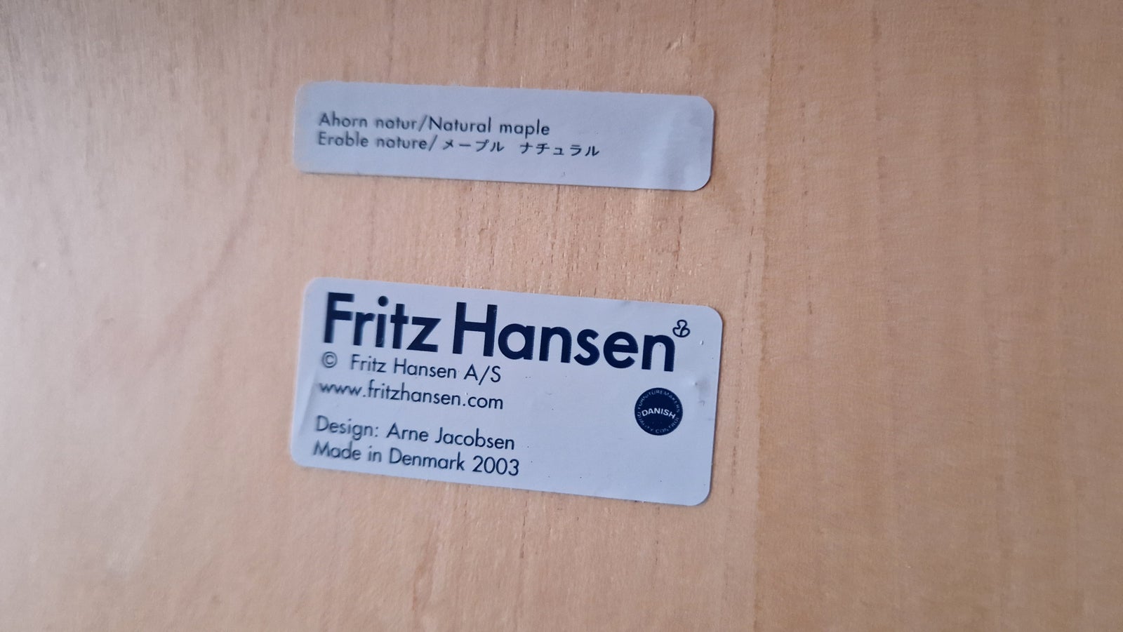 Arne Jacobsen, stol, 7eren ahorn