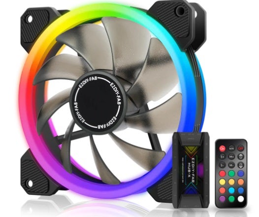 Køling, EZDIY-FAB 5x RGB coolers, Perfekt