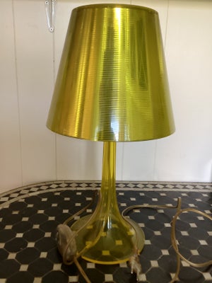 Philippe Starck, Miss k, bordlampe, Gul Miss k lampe med lysdæmper, designet af Philippe Starck sælg