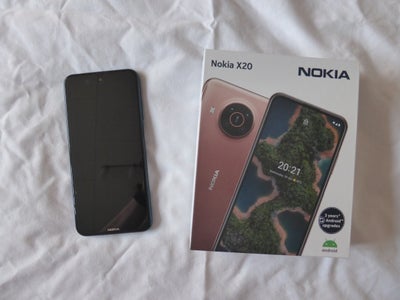 Nokia X20, 128 , Perfekt, Denne Nokia X20 5G smartphone 8/128GB bringer 5G i hænderne på dig. Enhede