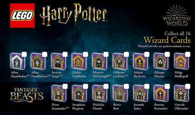 Lego Harry Potter, Troldmandskort / Wizard Cards

Jeg har følgende :

Albus Dumbledore (silver)
Albu