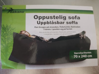 Oppustelig'sofa, SE ALLE MINE ANDRE ANNONCER 
HAR ALDRIG VÆRET BRUGT 
Oppustelig sofa/hygge stol 
De