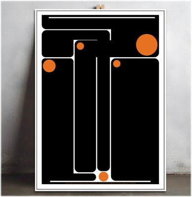 Giclée, Gabriel Lavine, motiv: GeoMaster Series N°07, b: 75 h: 105, Limited Edition Giclée kunsttryk