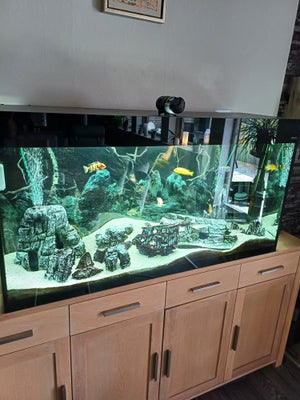 Akvarium, 260 liter, b: 120 d: 40 h: 63, Aquael akvarie sælges grundet flytning. 1,5 år gammelt. Med