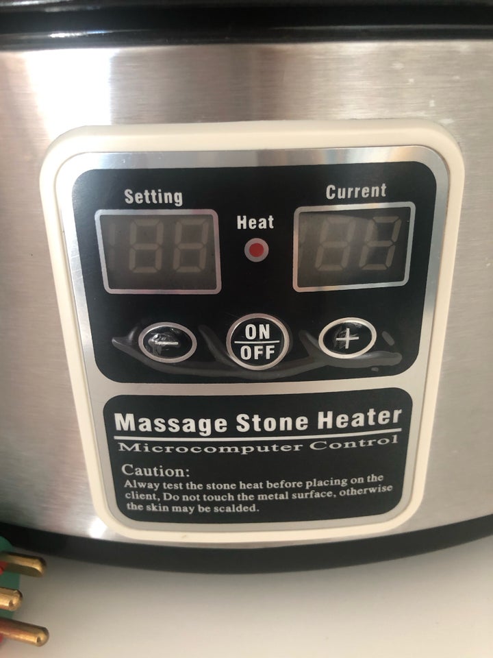 Massage, Hot Stone varmer og basalt Hot Stone