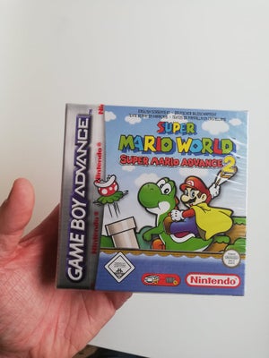 Super Mario World 2, Gameboy Advance, rollespil, Super Mario World 2 til Gameboy i ubrudt emballage.
