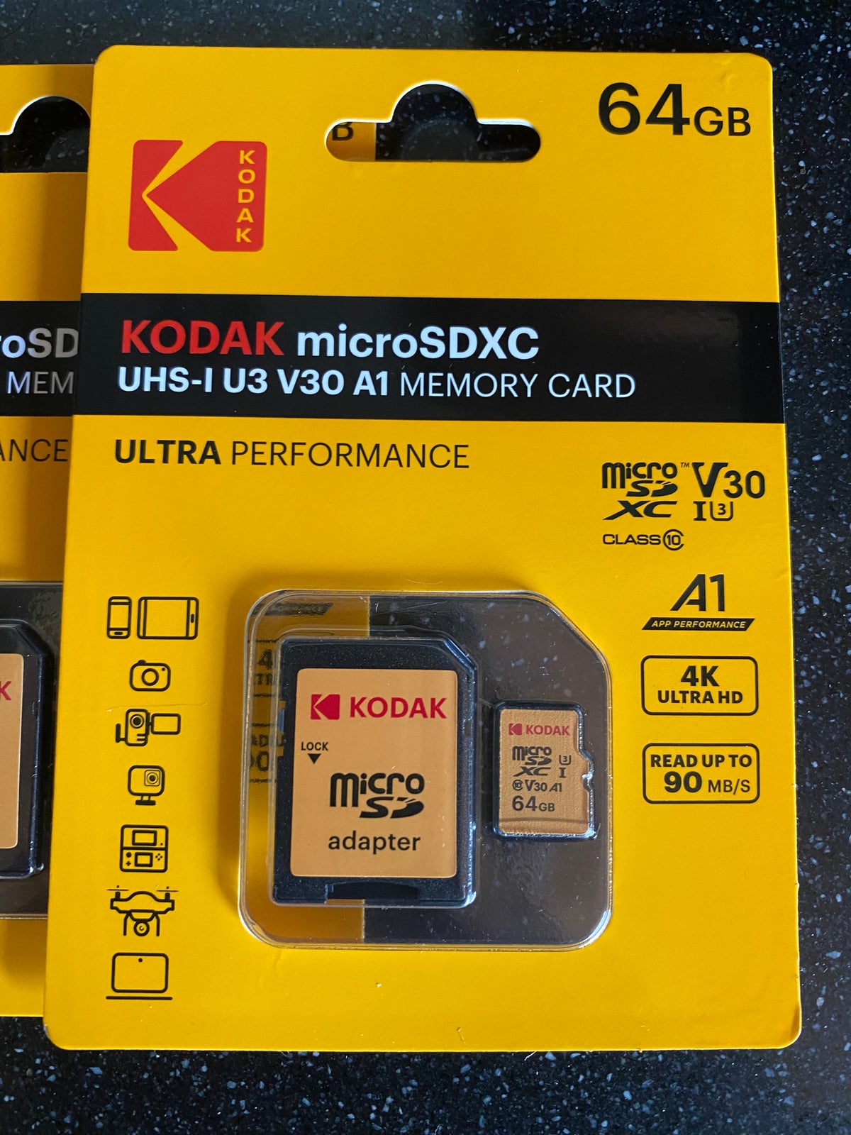 Eller rør Ristede KODAK micro SD XC U3, 64 GB – dba.dk – Køb og Salg af Nyt og Brugt