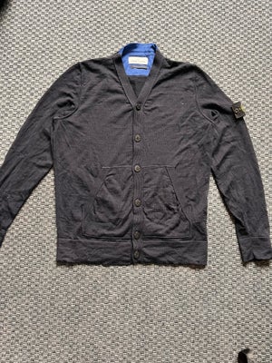 Cardigan, Stone island, str. L,  Meget mørkeblå,  Næsten som ny, Stone Island cardigan

Næsten som n