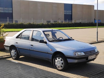 Peugeot 405, 1,6 GL, Benzin, 1988, km 192000, lysblåmetal, træk, 4-dørs, 14" alufælge, Klassisk bil 