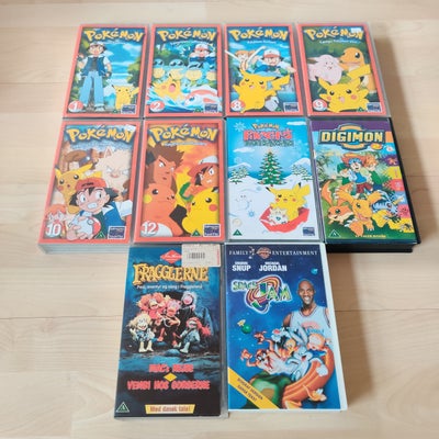 Børnefilm, Pokemon vhs og diverse, Sælges kun samlet. Kan sendes med DAO på købers regning (45 kr) t