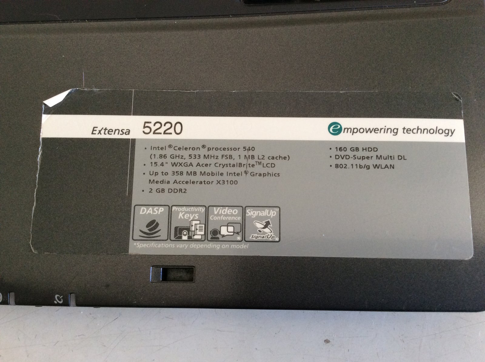 Acer Extensa 5220 + TravelMate 2410, 1.86 GHz, 2 GB – dba.dk – Køb og Salg af Nyt og Brugt