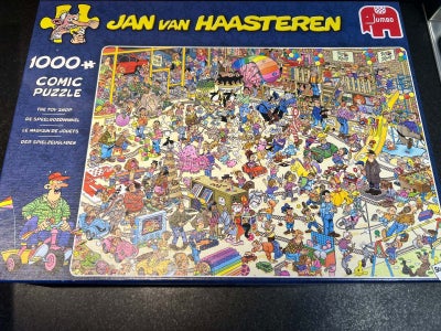 The Toy Shop, Jan Van Haasteren, puslespil, Fin stand

1000 brikker “The Toy Shop”