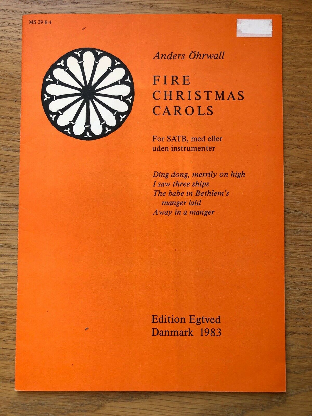Fire Christmas Carols af Anders Øhrwall – dba.dk – Køb og Salg Nyt og Brugt