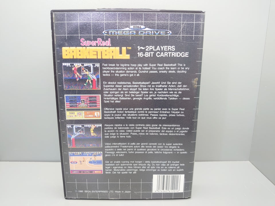 Super Real Basketball Superreal, Sega Mega Drive SMD Sega