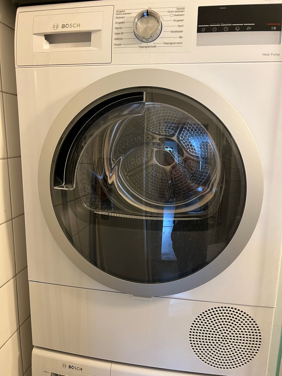 Bosch vaskemaskine, Serie 8 , frontbetjent