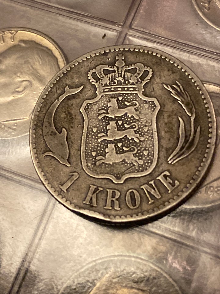 Danmark, mønter, 1 krone