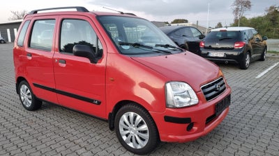 Suzuki Wagon R+, 1,3 GL, Benzin, 2004, km 207000, rødmetal, træk, nysynet, ABS, airbag, 5-dørs, cent